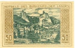 Birkenfeld - Landesverband - 1.2.1921 - 50 Pfennig 