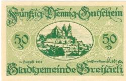 Breisach - Stadt - 1.8 1919 - 50 Pfennig 