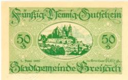Breisach - Stadt - 1.6.1920 - 50 Pfennig 
