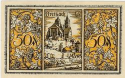 Breisach - Stadt - 1.6.1921 - 50 Pfennig 