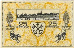 Buxtehude - Stadt - - 1.10.1920 - 25 Pfennig 