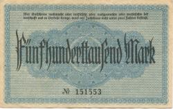 Crimmitschau - Stadt - 31.7.1923 - 500000 Mark 