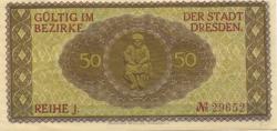 Dresden - Stadt - März 1917 - 31.10.1917 - 50 Pfennig 