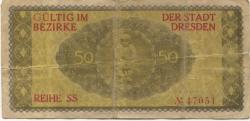 Dresden - Stadt - März 1917 - 31.12.1919 - 50 Pfennig 