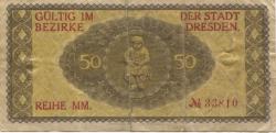 Dresden - Stadt - März 1917 - 31.12.1919 - 50 Pfennig 