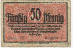 Dresden-Altstadt - Amtshauptmannschaft - - 30.6.1920 - 50 Pfennig 