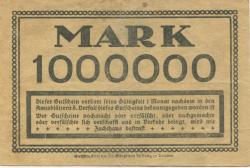 Dresden-Altstadt - Amtshauptmannschaft - 14.8.1923 - 1 Million Mark 