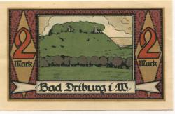 Driburg (Bad) - Spar- und Darlehnskasse - September 1921 - 2 Mark 