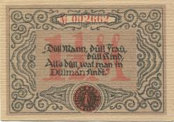 Dülmen - Stadt - 1.12.1921 - 1 1/2 Mark 