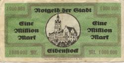 Eibenstock - Stadt - 13.8.1923 - 1 Million Mark 