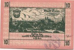Exin (heute: PL-Kcynia) - Stadt - 1.11.1918 - 1.4.1921 - 10 Pfennig 