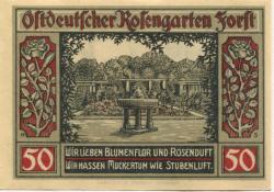 Forst - Stadt - 1.7.1921 - 50 Pfennig 