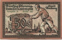 Freiberg - Stadt - - 31.12.1918 - 50 Pfennig 