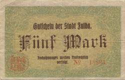 Fulda - Stadt - - 1.1.1923 - 5 Mark 