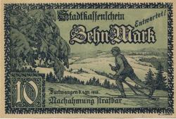 Furtwangen - Stadt - 1.12.1918 - 10 Mark 