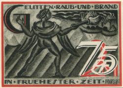 Gera - Stadt - 1.5.1921 - 75 Pfennig 