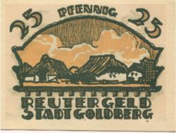 Goldberg - Stadt - - 31.5.1922 - 25 Pfennig 