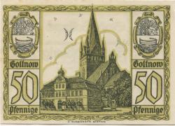 Gollnow (heute: PL-Goleniow) - Stadt - 1.1.1921 - 50 Pfennig 