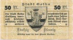 Gotha - Stadt - 28.1.1917 - 50 Pfennig 