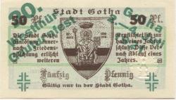 Gotha - Stadt - 2.-4.7.1921 - 50 Pfennig 