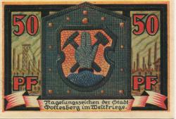 Gottesberg (heute: PL-Boguszow) - Stadt - 1921 - 50 Pfennig 
