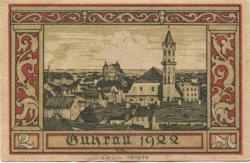 Guhrau (heute: PL-Gora) - Städtische Sparkasse - 1922 - 2 Mark 