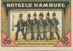 Hamburg - Bürgermilitär - 1.7.1921 - 50 Pfennig 