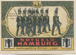 Hamburg - Bürgermilitär - 1.7.1921 - 1 Mark 