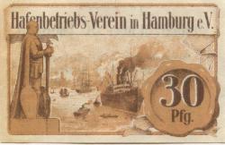 Hamburg - Hafenbetriebs-Verein eV, Wolfgangsweg 5 - November 1920 - 30 Pfennig 
