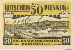 Harburg - Handelskammer - -- - 50 Pfennig 