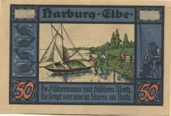 Harburg - Kreissparkasse - 15.9.1921 - 50 Pfennig 