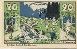 Harzburg (Bad) - Stadt - Juli 1921 - 31.12.1922 - 20 Pfennig 