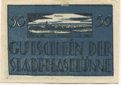 Haselünne - Stadt - 1.7.1921 - 50 Pfennig 