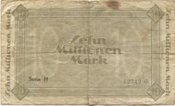 Hattingen - Henschel & Sohn, Abteilung Henrichshütte - August 1923 - Oktober 1923 - 10 Millionen Mark 