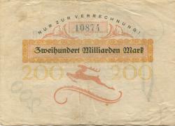 Hirschfelde (heute: Zittau) - Gemeinde - 30.10.1923 - 200 Milliarden Mark 
