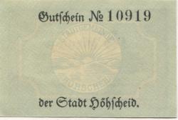 Höhscheid (heute: Solingen) - Stadt - 1.2.1920 - 10 Pfennig 