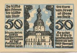 Jever - Heimatverein - 10.-11.9.1921 - 50 Pfennig 