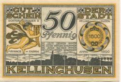 Kellinghusen - Stadt - April 1921 - 50 Pfennig 