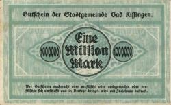 Kissingen (Bad) - Stadt - 30.8.1923 - 31.12.1923 - 1 Million Mark 