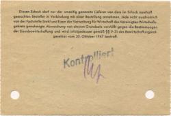 Kulmbach - Reder, Max, Inhaber: Wabag Wasserreinigungsbau - 25.5.1949 - 267 kg 