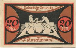 Kurzenmoor (heute: Seester) - Gemeinde - - 31.12.1921 - 20 Pfennig 