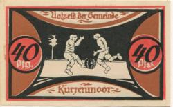 Kurzenmoor (heute: Seester) - Gemeinde - - 31.12.1921 - 40 Pfennig 