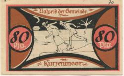 Kurzenmoor (heute: Seester) - Gemeinde - - 31.12.1921 - 80 Pfennig 