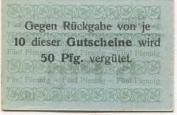 Landeshut (heute: PL-Kamienna Góra) - Hamburger, Albert, Mechanische Leinen-Weberei - August 1920 - 5 Pfennig 