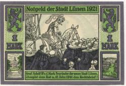 Lünen - Stadt - 12.4.1921 - 1 Mark 