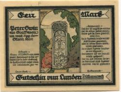 Lunden - Gemeinde- 19.5.1921 - 100 Pfennig 