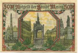 Mainz - Stadt - 1.1.1921 - 50 Pfennig 