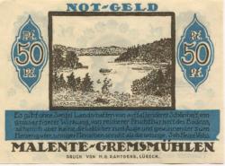 Malente-Gremsmühlen - Gemeinde - 20.11.1920 - 50 Pfennig 