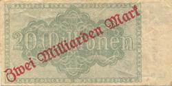 Mannheim - Badische Bank - 25.9.1923 - 2 Millarden Mark 