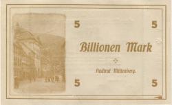 Miltenberg - Stadt - 22.9.1923 - 5 Billionen Mark 